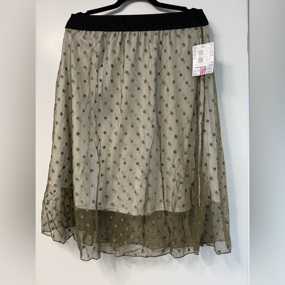 Polka Dot Sheer Skirt